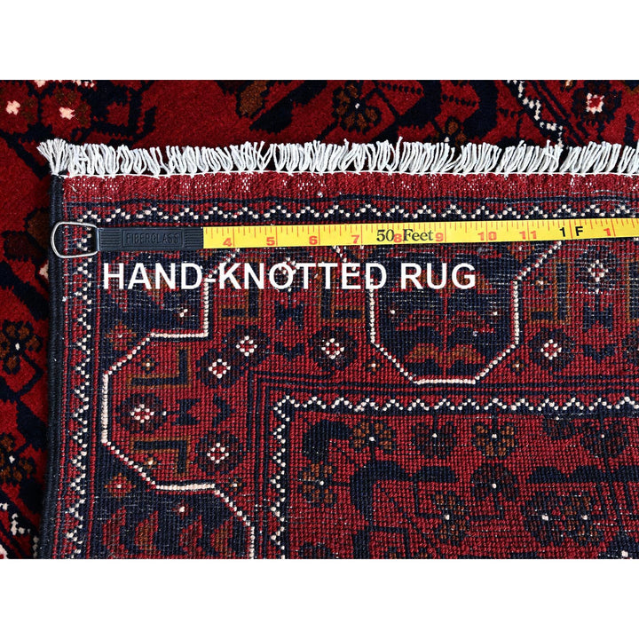 2'2" x 5'4" New Hand Knotted Red Wool Runner Oriental Rug - MOA102677