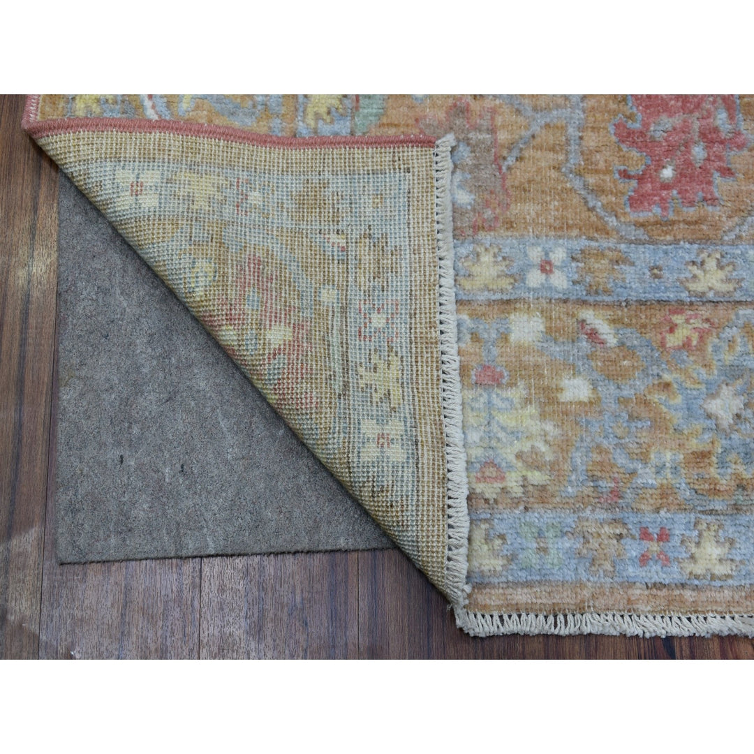 6'1" x 8'10" New Hand Knotted Brown Wool Rectangle Oriental Rug - MOA10267947