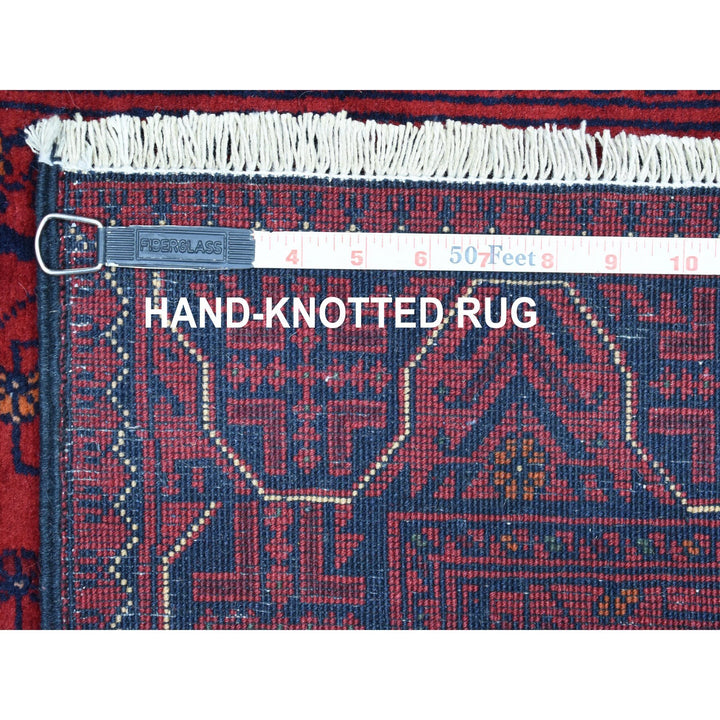 2'7" x 6'5" New Hand Knotted Red Wool Runner Oriental Rug - MOA10267968