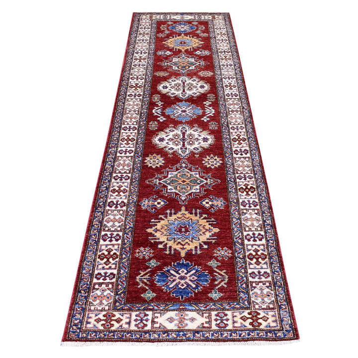 2'7" x 8'10" New Hand Knotted Red Wool Runner Oriental Rug - MOA10268029