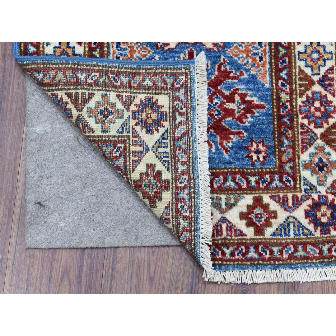 2'0" x 3'2" New Hand Knotted Blue Wool Rectangle Oriental Rug - MOA10268109