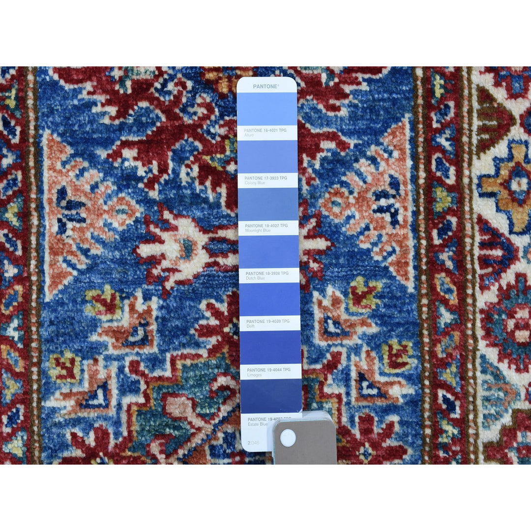 2'0" x 3'2" New Hand Knotted Blue Cotton Rectangle Oriental Rug - MOA10268109