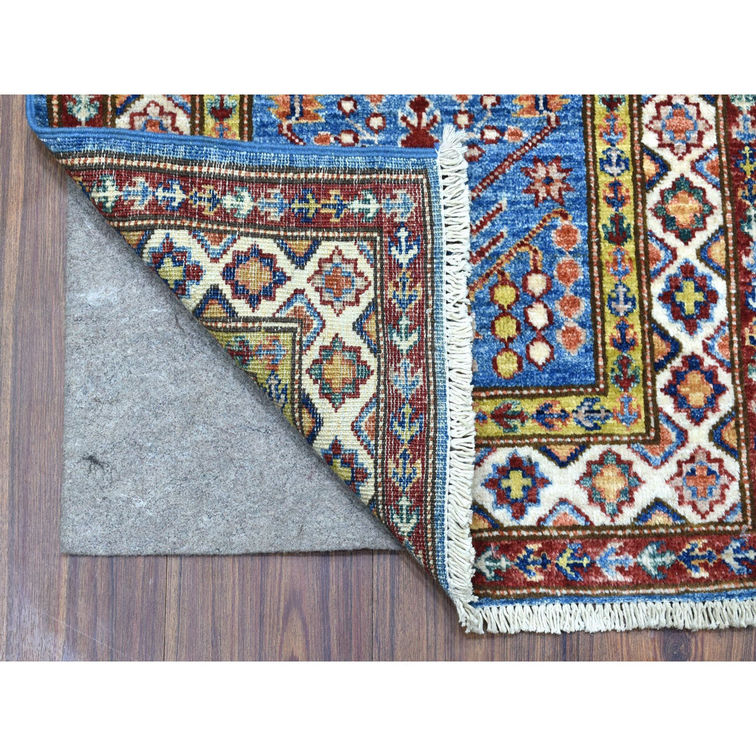 2'0" x 3'0" New Hand Knotted Blue Cotton Rectangle Oriental Rug - MOA10268114