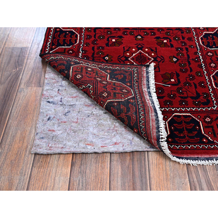 2'3" x 4'10" New Hand Knotted Red Wool Runner Oriental Rug - MOA102682