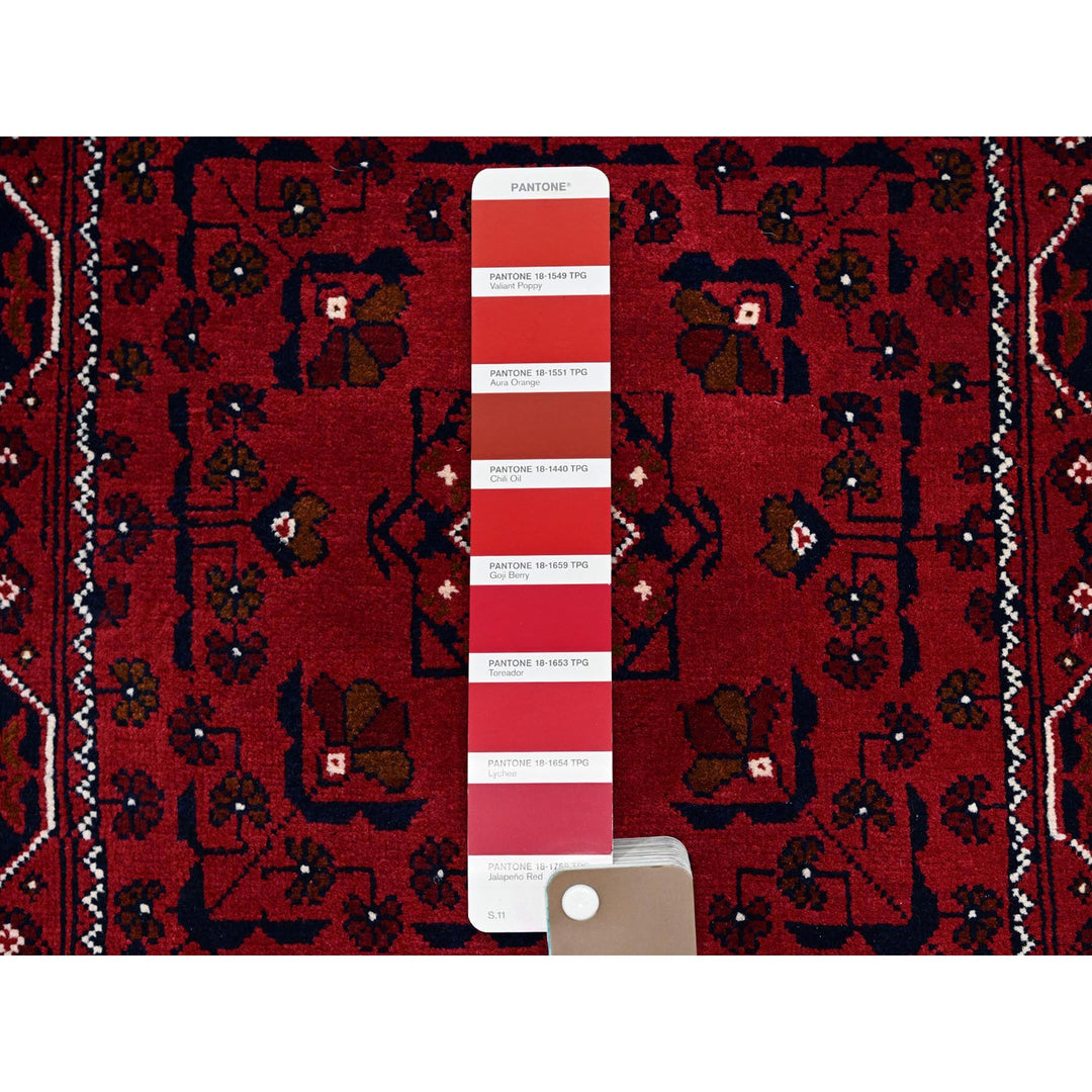 2'3" x 4'10" New Hand Knotted Red Wool Runner Oriental Rug - MOA102682