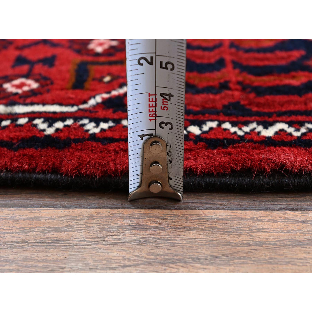 2'3" x 4'10" New Hand Knotted Red Wool Runner Oriental Rug - MOA102682