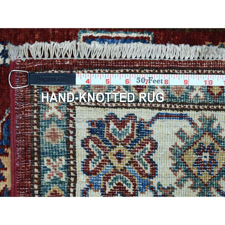 2'10" x 23'0" New Hand Knotted Red Wool Runner Oriental Rug - MOA10268642