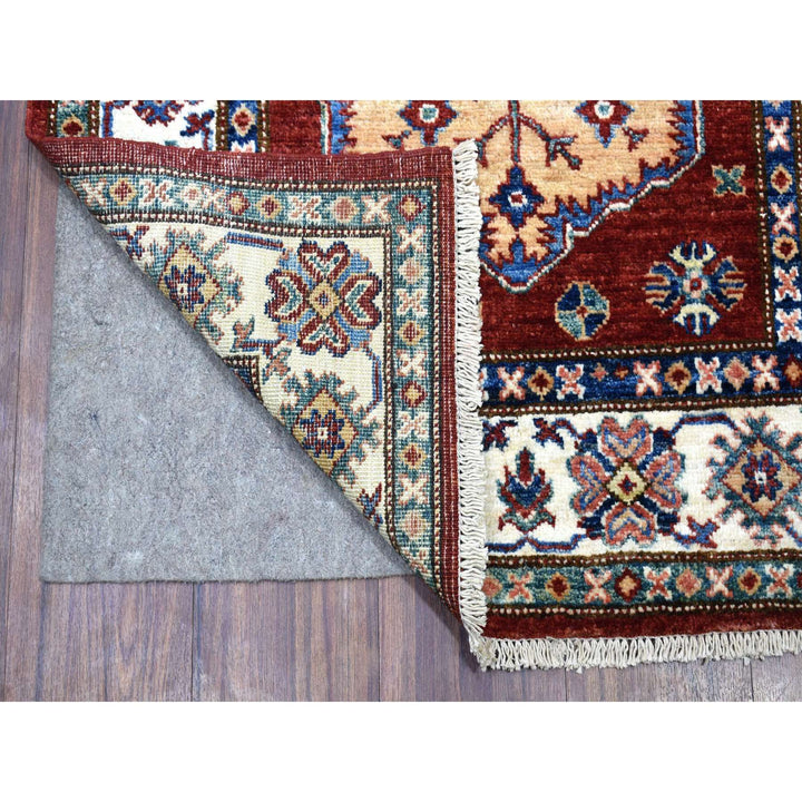 2'10" x 23'0" New Hand Knotted Red Wool Runner Oriental Rug - MOA10268644