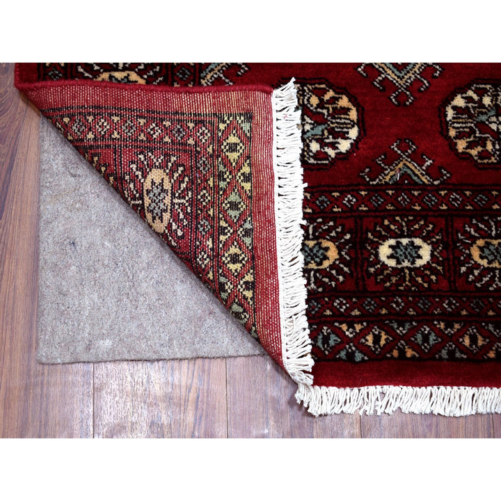 3'0" x 4'5" New Hand Knotted Red Wool Rectangle Oriental Rug - MOA10268798