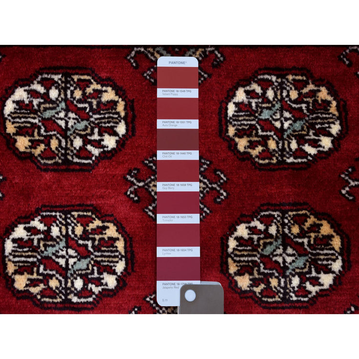 3'0" x 4'5" New Hand Knotted Red Wool Rectangle Oriental Rug - MOA10268798