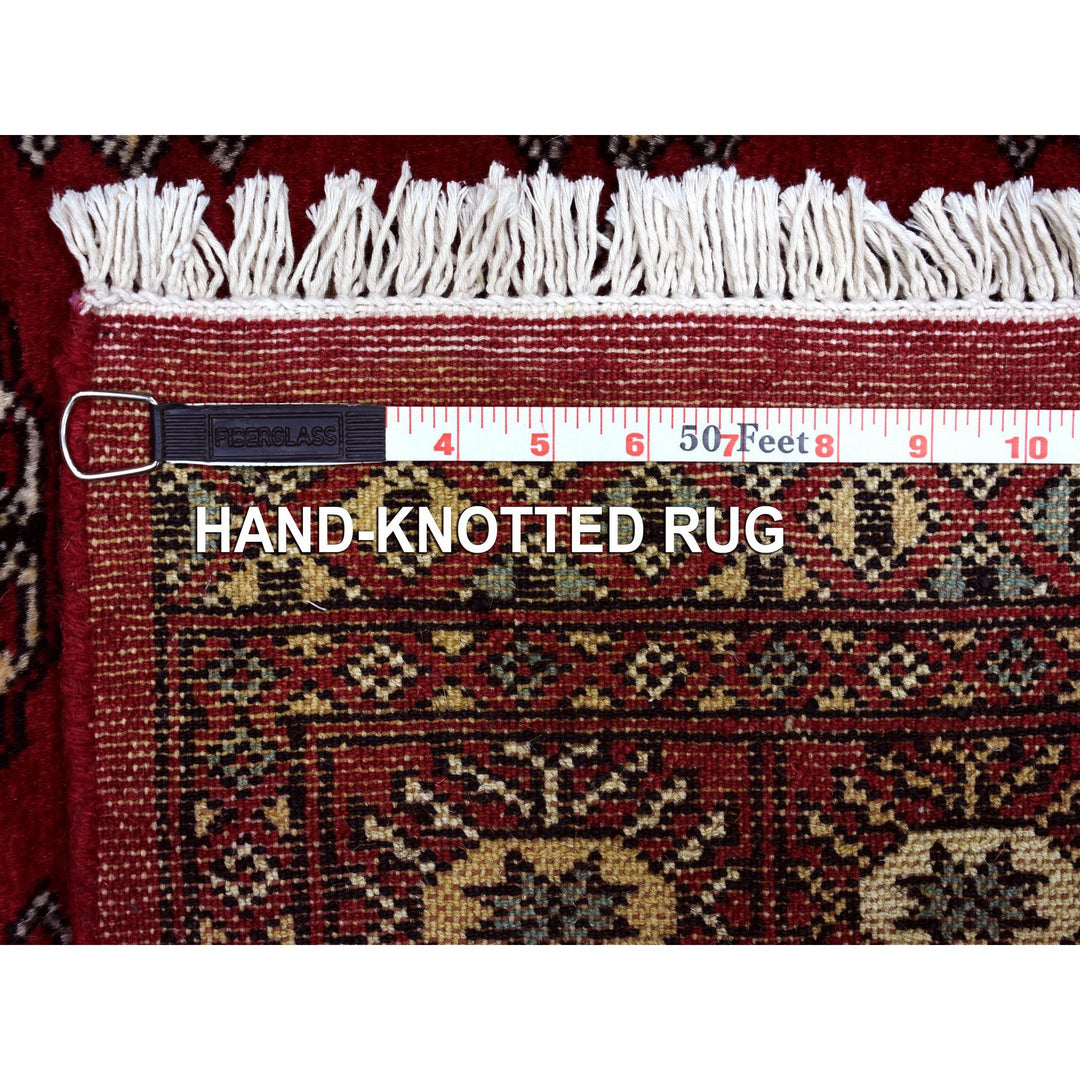 3'0" x 4'5" New Hand Knotted Red Wool Rectangle Oriental Rug - MOA10268798