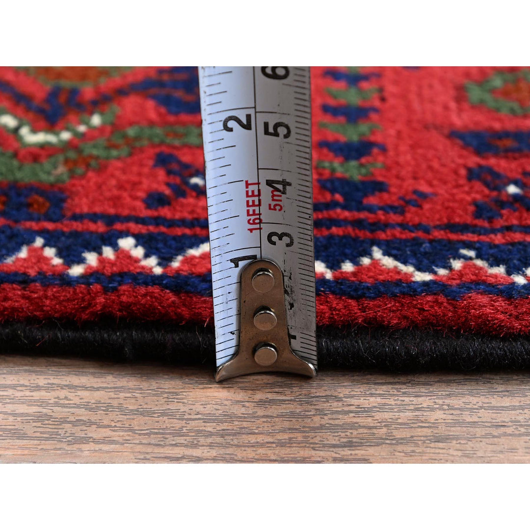2'3" x 4'8" New Hand Knotted Red Wool Runner Oriental Rug - MOA102687