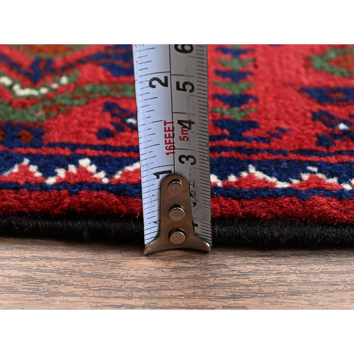 2'3" x 4'8" New Hand Knotted Red Wool Runner Oriental Rug - MOA102687
