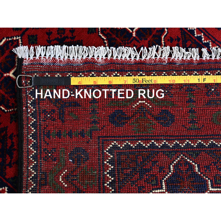 2'3" x 4'8" New Hand Knotted Red Wool Runner Oriental Rug - MOA102687