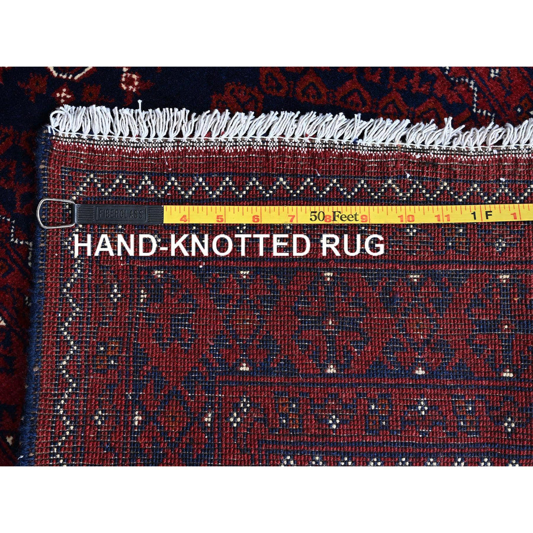 2'2" x 4'8" New Hand Knotted Red Wool Runner Oriental Rug - MOA102689