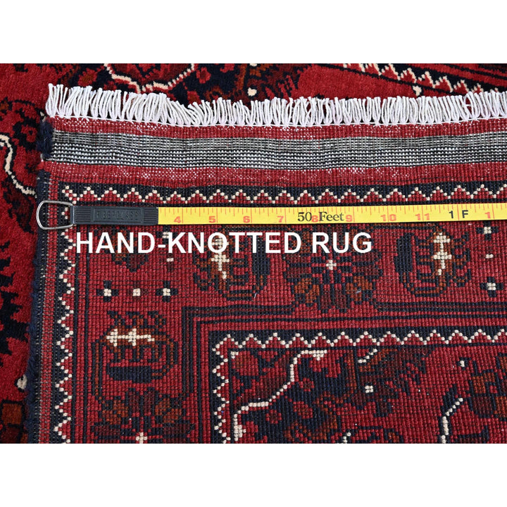 2'7" x 5'2" New Hand Knotted Red Wool Runner Oriental Rug - MOA102690