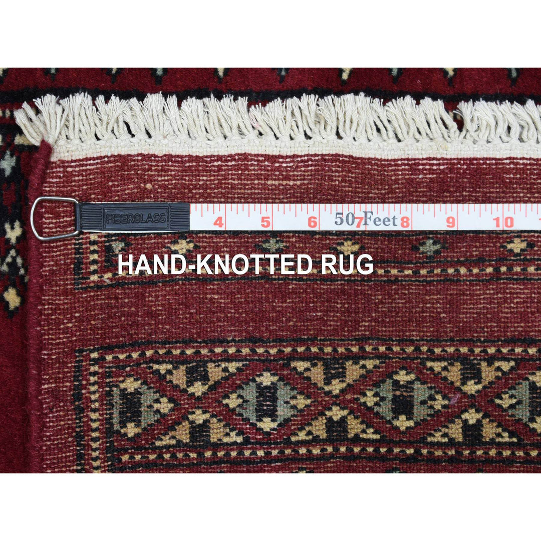 2'6" x 3'9" New Hand Knotted Red Wool Rectangle Oriental Rug - MOA10269213