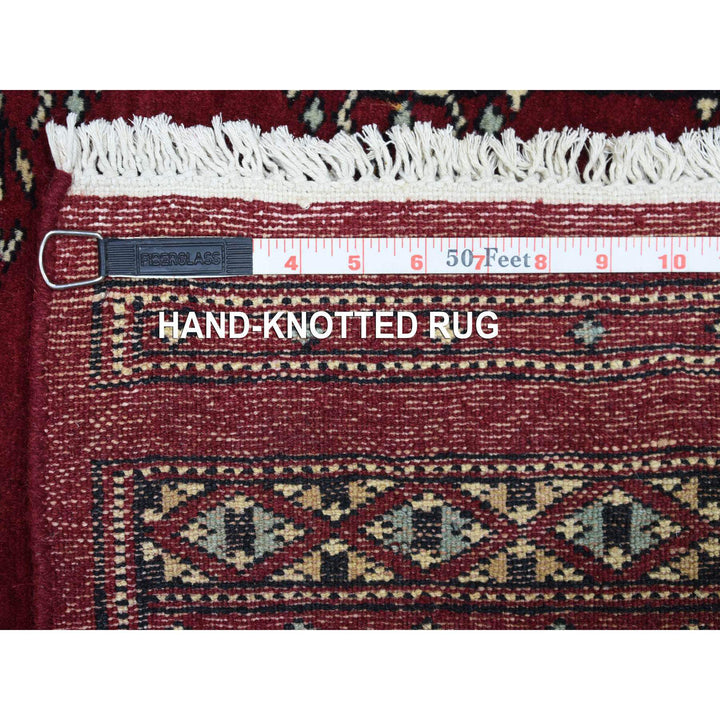 2'7" x 3'9" New Hand Knotted Red Wool Rectangle Oriental Rug - MOA10269214