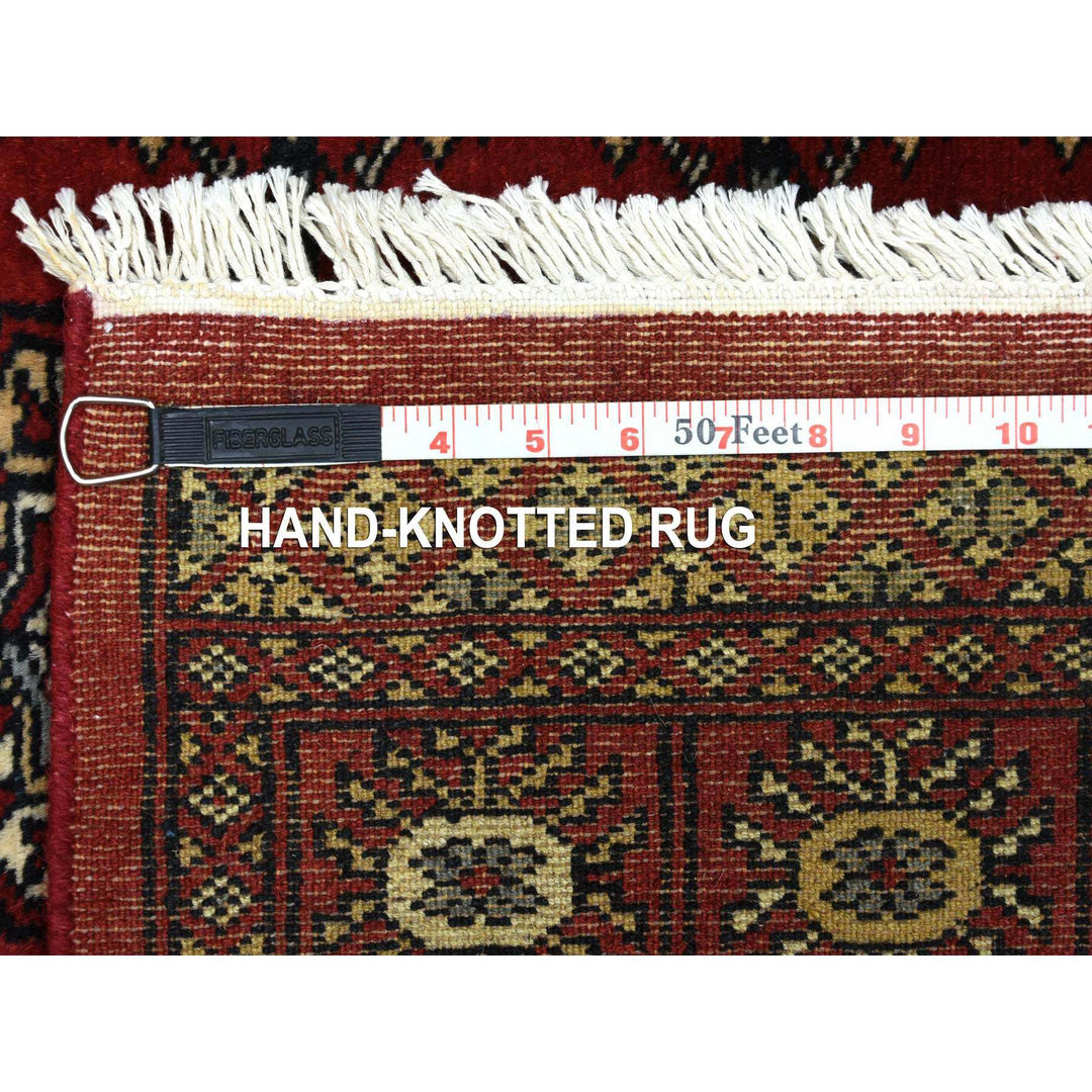 3'0" x 5'1" New Hand Knotted Red Wool Rectangle Oriental Rug - MOA10269218