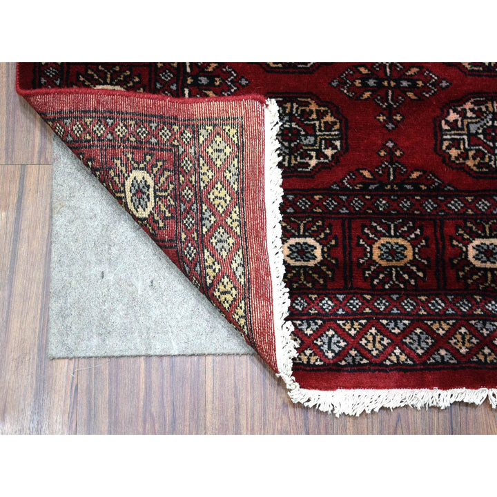 3'0" x 4'10" New Hand Knotted Red Wool Rectangle Oriental Rug - MOA10269227