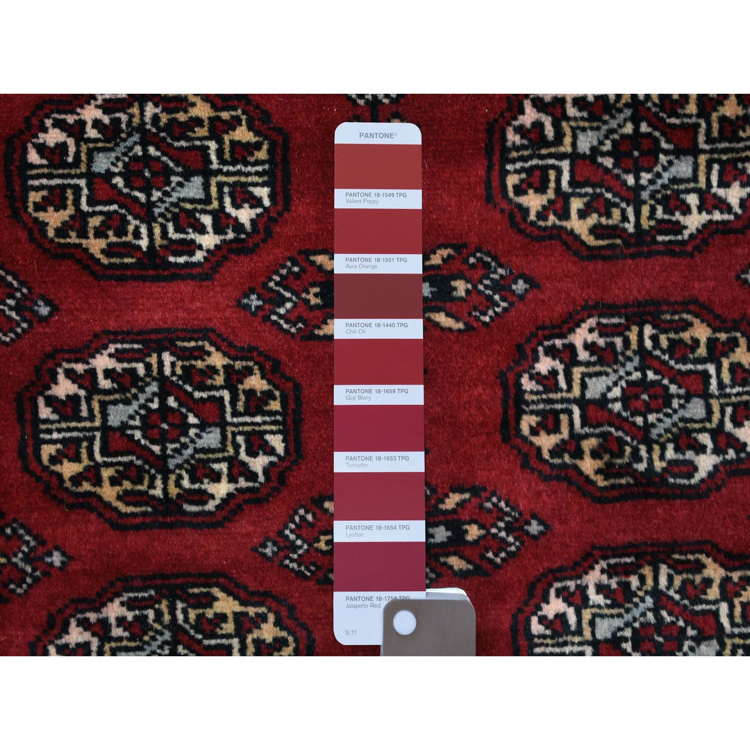 3'0" x 4'10" New Hand Knotted Red Wool Rectangle Oriental Rug - MOA10269227