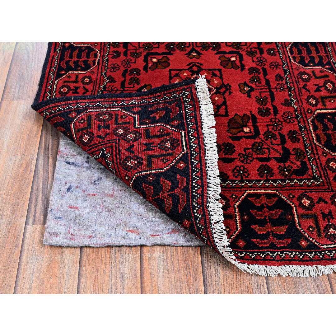 2'3" x 7'0" New Hand Knotted Red Wool Runner Oriental Rug - MOA102692