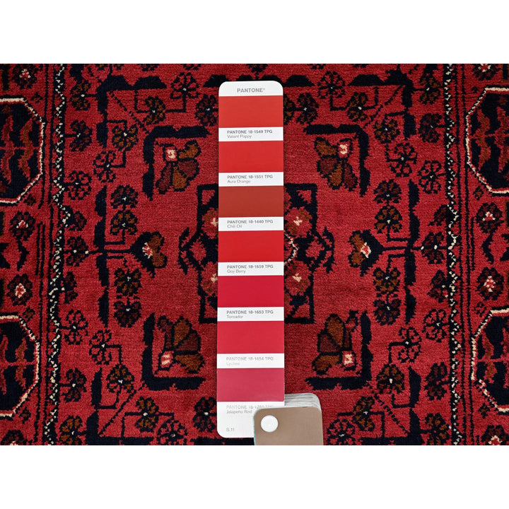2'3" x 7'0" New Hand Knotted Red Wool Runner Oriental Rug - MOA102692