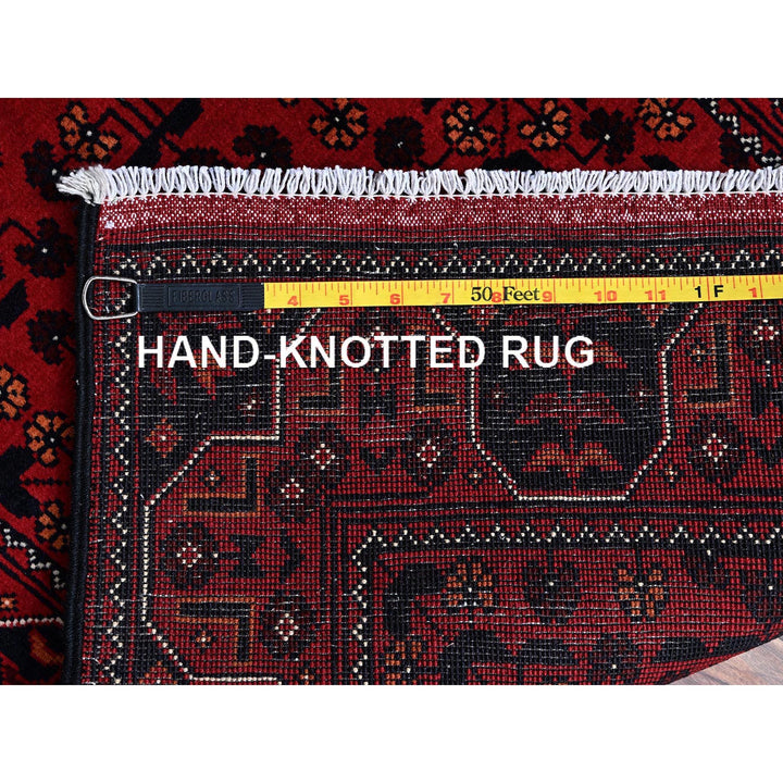 2'3" x 5'4" New Hand Knotted Red Wool Runner Oriental Rug - MOA102693