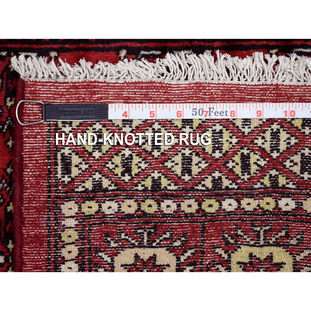 2'6" x 4'0" New Hand Knotted Red Cotton Rectangle Oriental Rug - MOA10269442