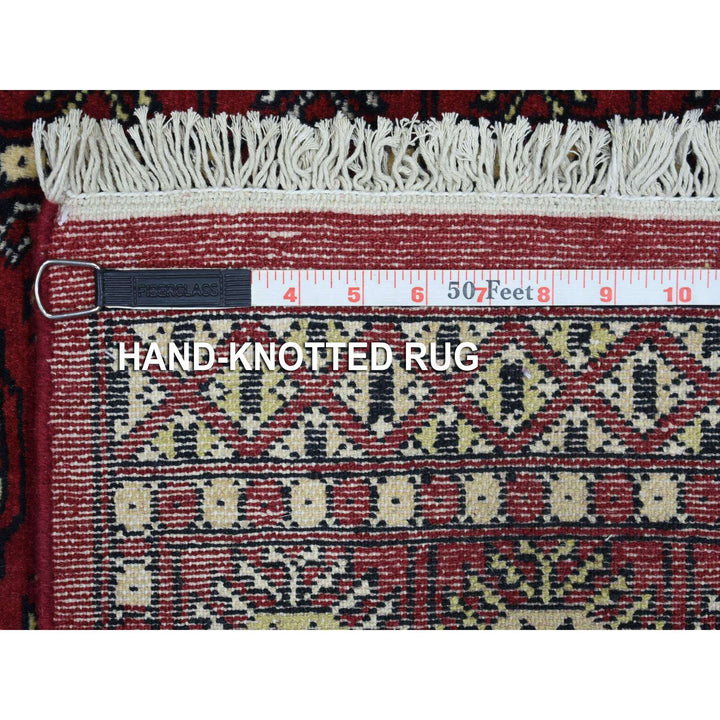 2'4" x 9'8" New Hand Knotted Red Wool Runner Oriental Rug - MOA10269452