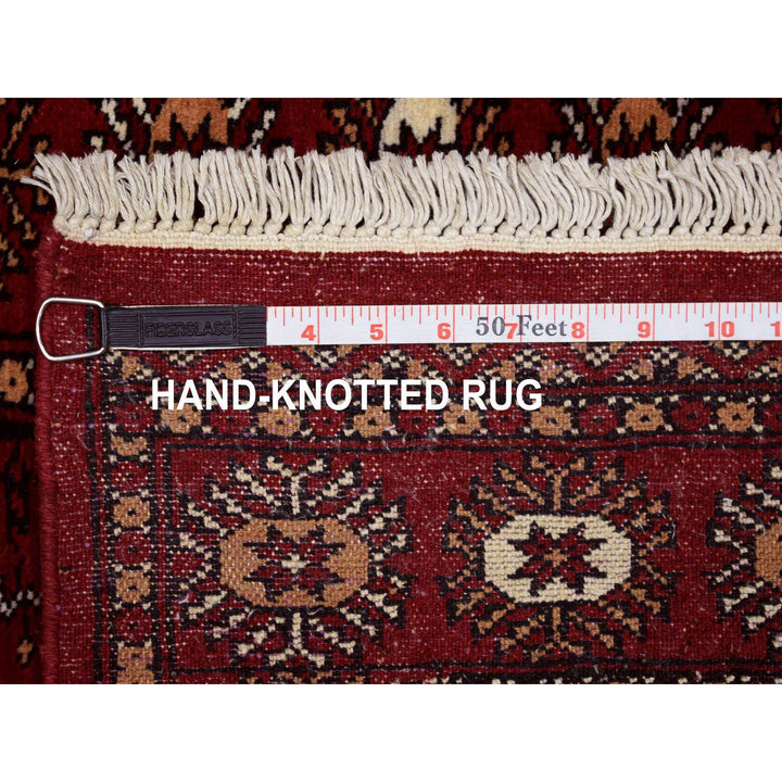 2'0" x 3'0" New Hand Knotted Red Cotton Rectangle Oriental Rug - MOA10269456