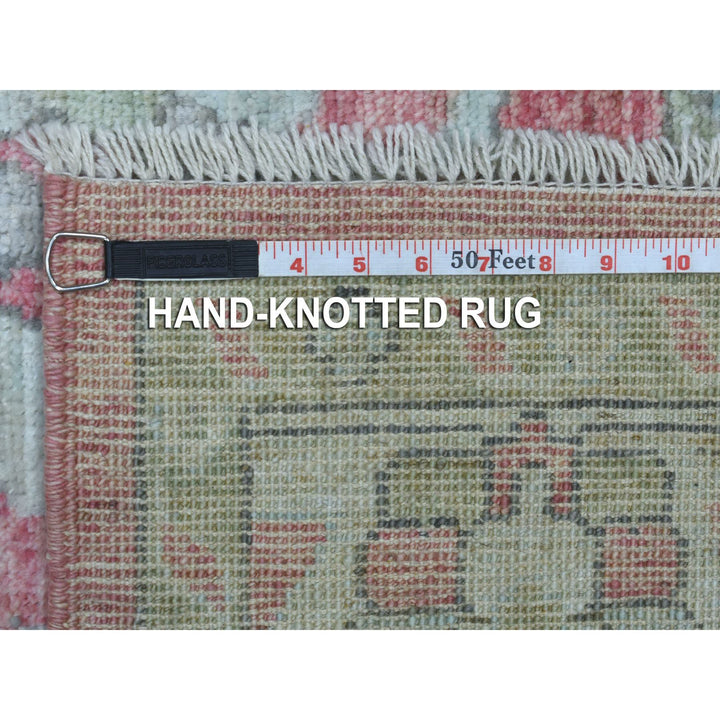 5'10" x 9'0" New Hand Knotted Pink Wool Rectangle Oriental Rug - MOA10269576