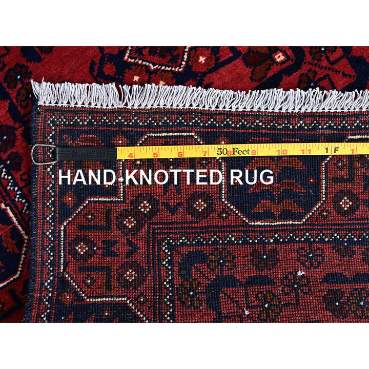 2'4" x 7'0" New Hand Knotted Red Wool Runner Oriental Rug - MOA102695