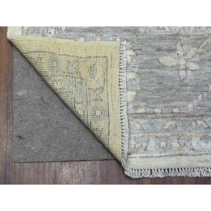 8'0" x 9'10" New Hand Knotted Ivory Wool Rectangle Oriental Rug - MOA10269634