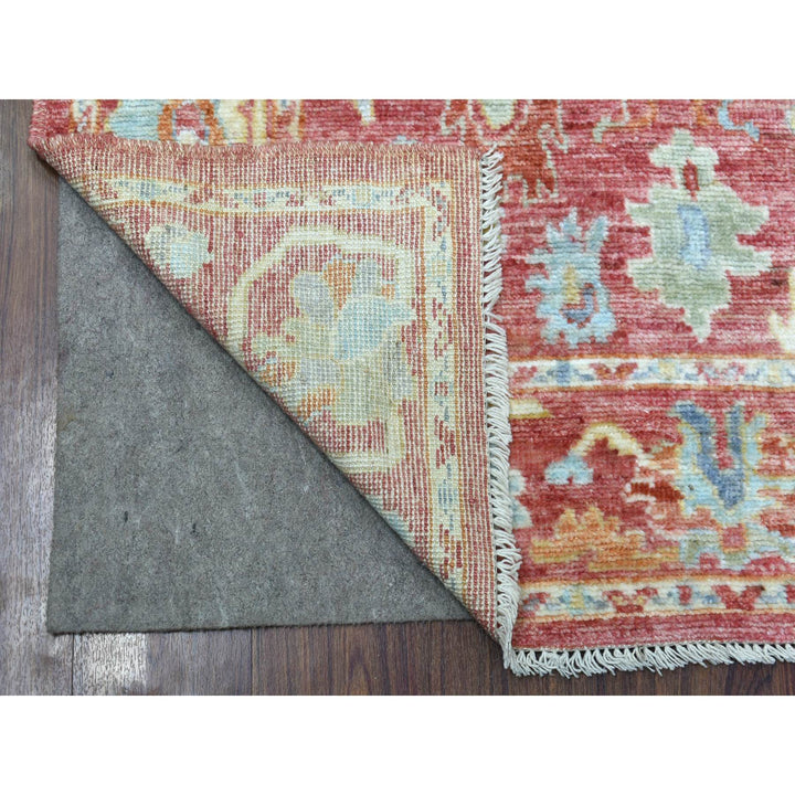 3'10" x 5'8" New Hand Knotted Pink Wool Rectangle Oriental Rug - MOA10269815