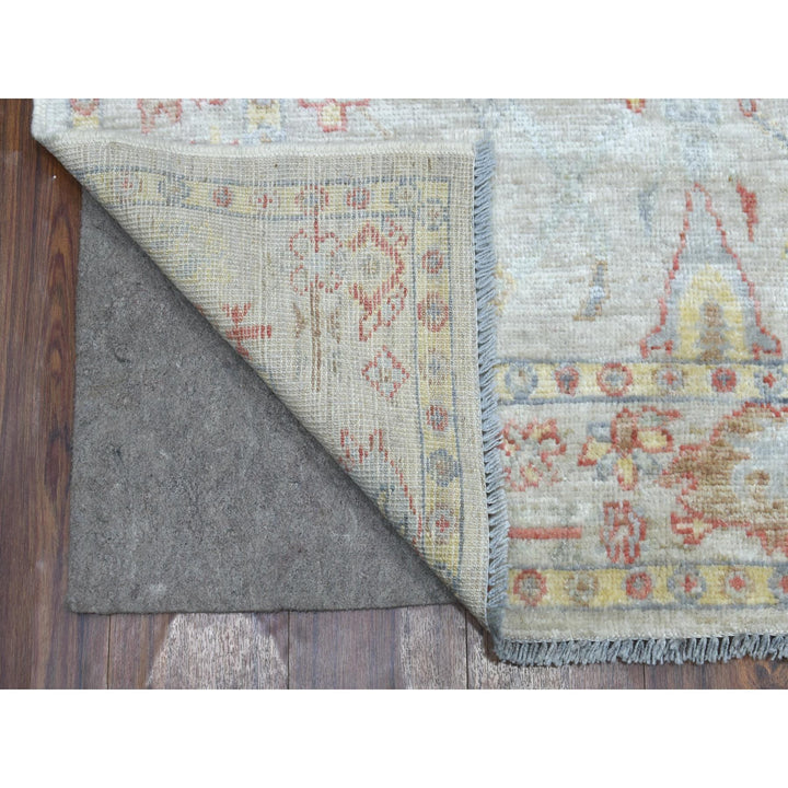 4'0" x 6'2" New Hand Knotted Grey Wool Rectangle Oriental Rug - MOA10269817