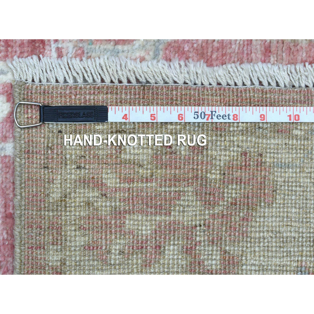 2'9" x 11'6" New Hand Knotted Red Wool Runner Oriental Rug - MOA10269854