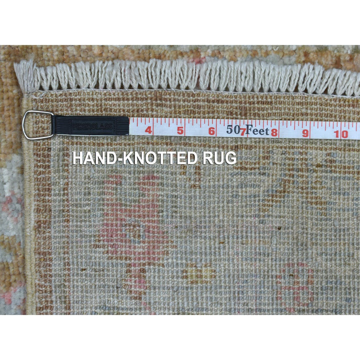 2'7" x 17'2" New Hand Knotted Brown Wool Runner Oriental Rug - MOA10269861