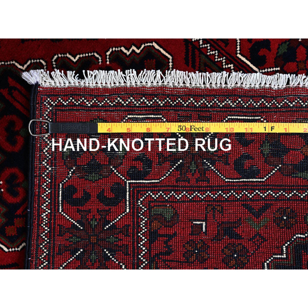2'4" x 5'8" New Hand Knotted Red Wool Runner Oriental Rug - MOA102698