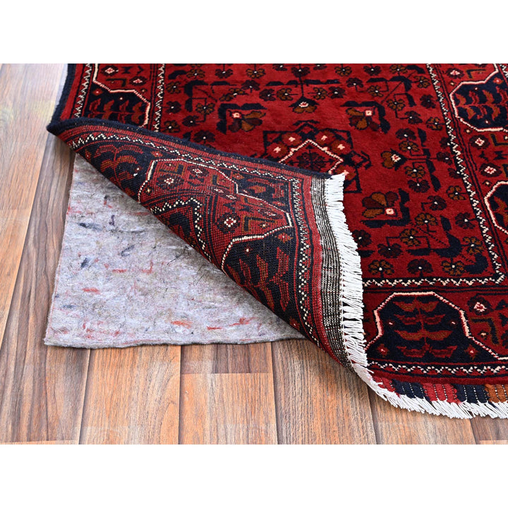 2'3" x 6'2" New Hand Knotted Red Wool Runner Oriental Rug - MOA102699
