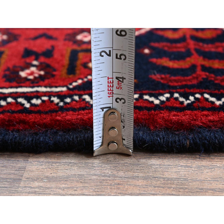 2'3" x 6'2" New Hand Knotted Red Wool Runner Oriental Rug - MOA102699