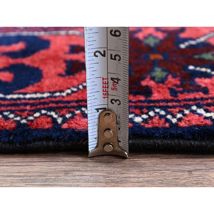 2'3" x 6'11" New Hand Knotted Red Wool Runner Oriental Rug - MOA102700
