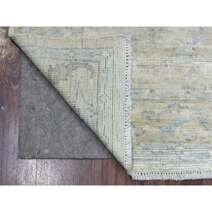 4'0" x 5'10" New Hand Knotted Grey Wool Rectangle Oriental Rug - MOA10270141