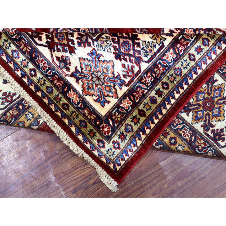 8'4" x 9'9" New Hand Knotted Red Wool Rectangle Oriental Rug - MOA10270301