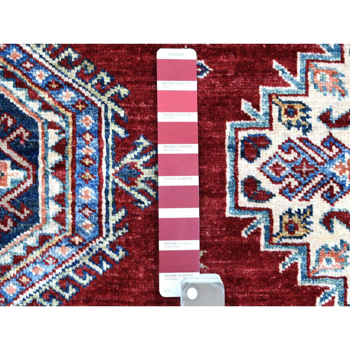 8'4" x 9'9" New Hand Knotted Red Wool Rectangle Oriental Rug - MOA10270301