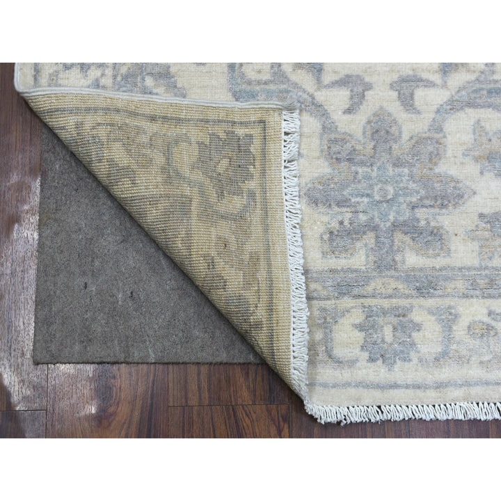 3'3" x 9'8" New Hand Knotted Ivory Wool Runner Oriental Rug - MOA10270405