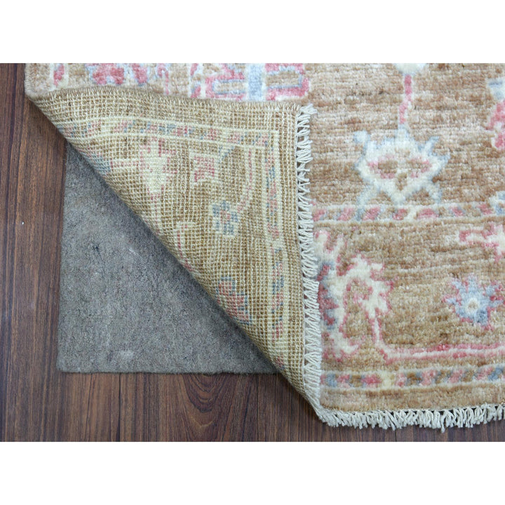 3'1" x 5'0" New Hand Knotted Brown Wool Rectangle Oriental Rug - MOA10270544