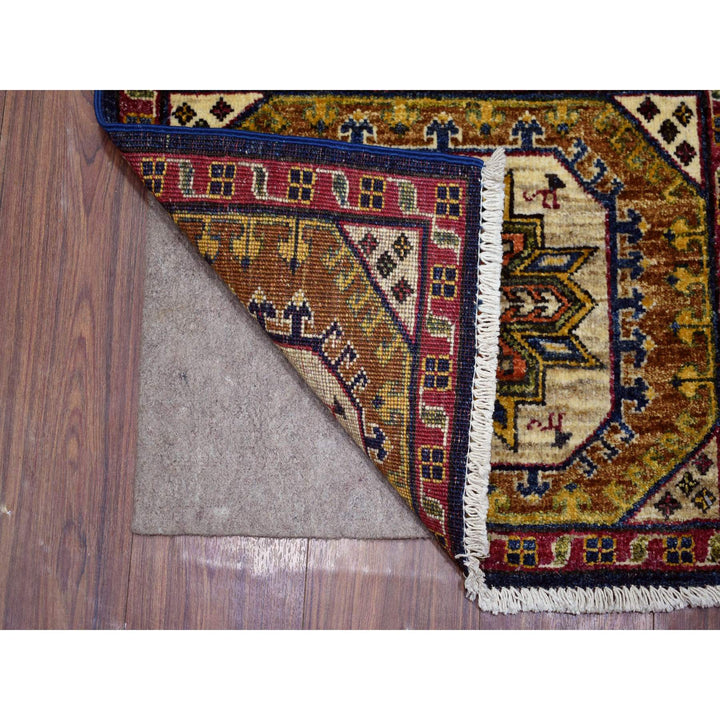 2'0" x 3'0" New Hand Knotted Blue Cotton Rectangle Oriental Rug - MOA10270762