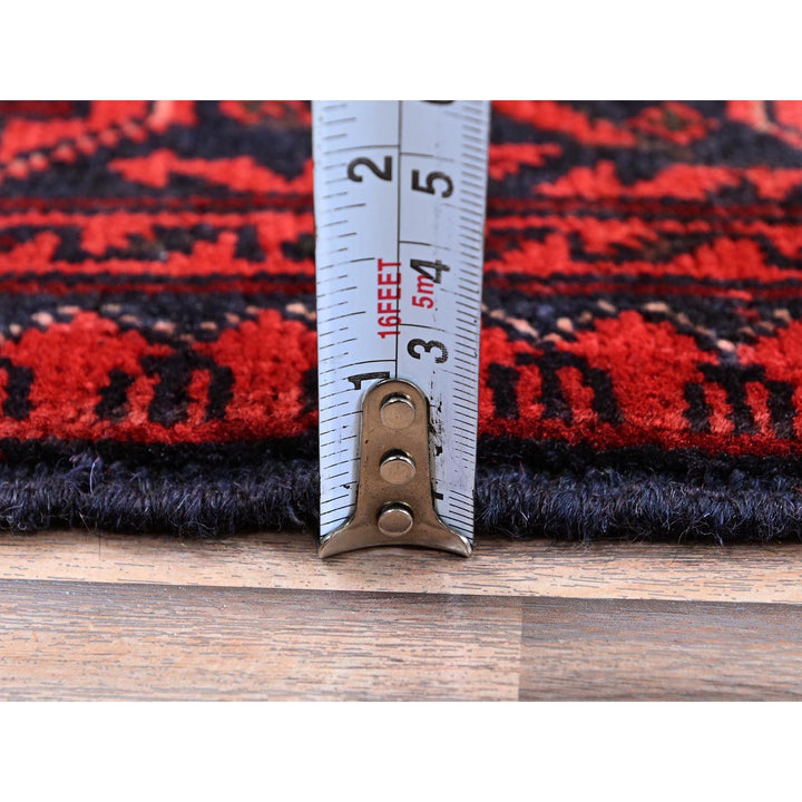 2'8" x 4'0" New Hand Knotted Red Wool Rectangle Oriental Rug - MOA102709