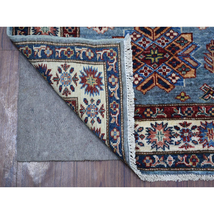 2'7" x 9'10" New Hand Knotted Blue Wool Runner Oriental Rug - MOA10271291